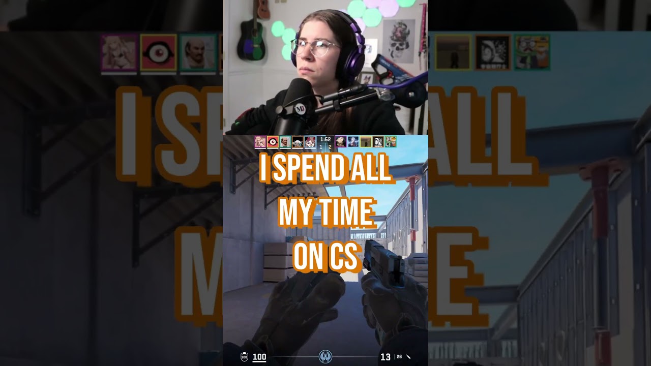 When CS players encounter a woman for the first time