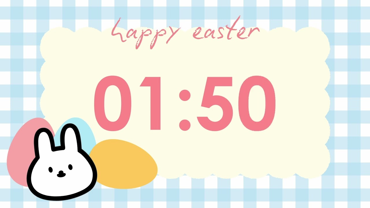 🐰Happy Easter!🐇🩵5 Minute Countdown Timer I Cute Timer I No Music🔕 I Alarm On🌸