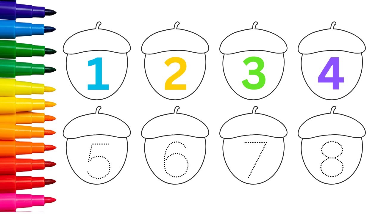 1 TO 10 NUMBERS COUNTING | HOW TO WRITE NUMBERS | LEARN COUNTING FOR 4 YEARS OLD ?!