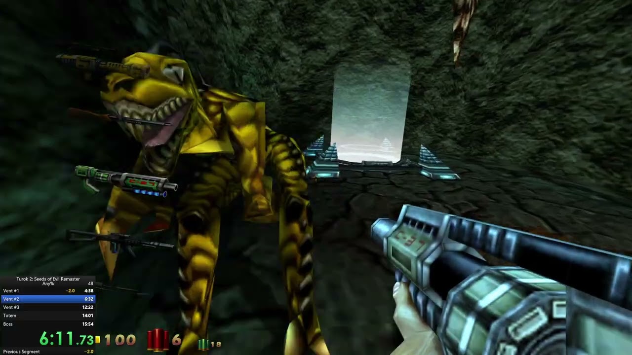 Turok 2 Remastered: Lair of the Blind Ones Any% Easy 15m 41s
