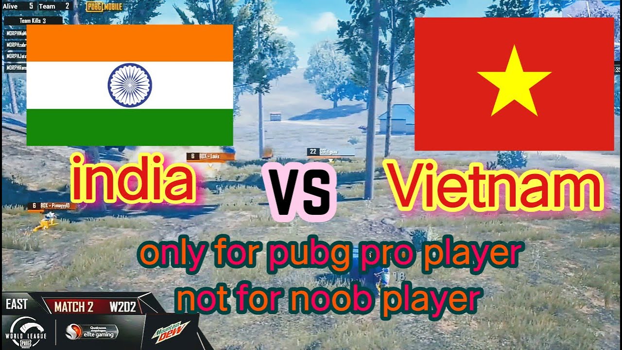 India vs Vietnam-pmwl 2 india player vs 4 Vietnam player/pmwl(pubg mobile esport)only for pro player