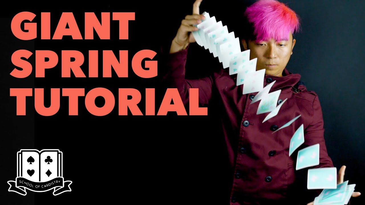 Cardistry for Beginners: Aerials & Drops - Giant Spring Tutorial