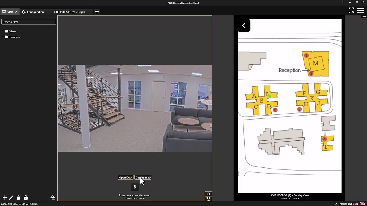 AXIS Camera Station Pro - How to show a map on the AXIS I8307-VE Intercom