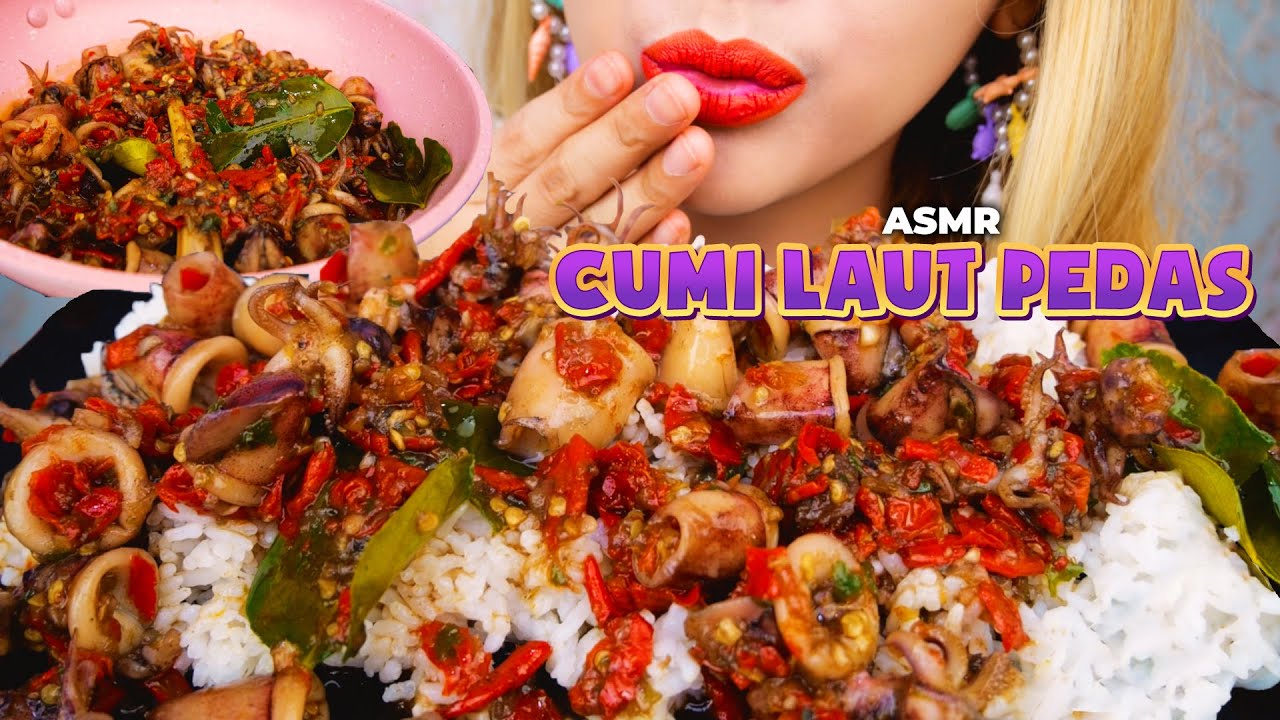 KASIH PAHAM BOSS😌 ASMR CUMI GEPREK LAUT PEDAS BANJIR RAWIT 🔥 | ASMR Indonesia