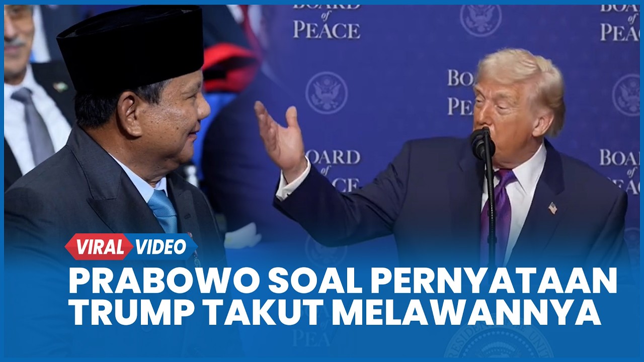Respons Prabowo Soal Pernyataan Trump Takut Melawannya di KTT BOP Bercanda Itu