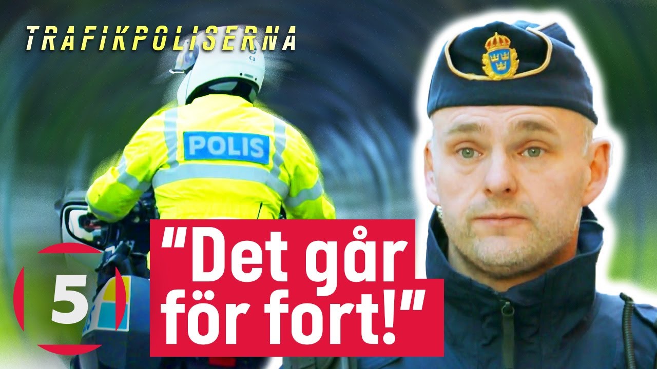 Trafikpoliserna ger sig på fortkörande bilister! | Trafikpoliserna | Kanal 5 Sverige