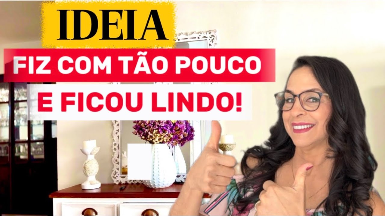 NINGUÉM ACREDITA QUE FIZ ESSA DECORAÇÃO COM TÃO POUCO😱