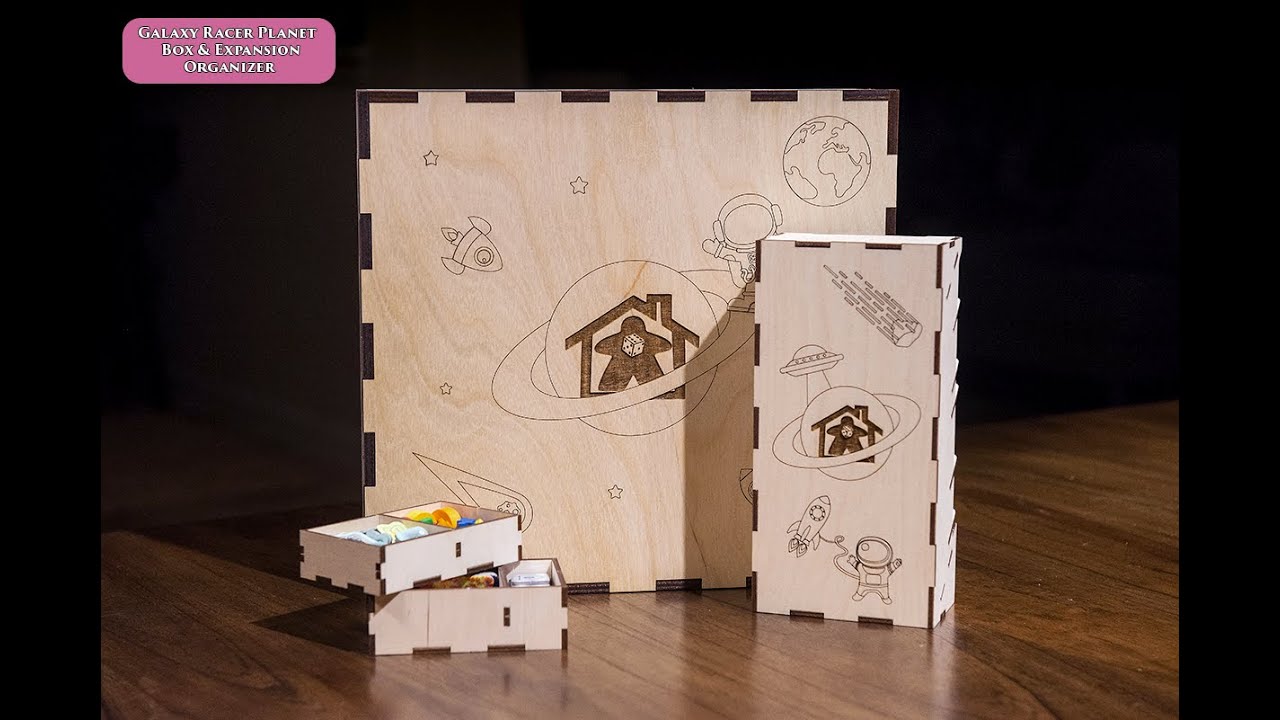 Race for Galaxy Wooden Insert & Custom Box from Meeple Realty