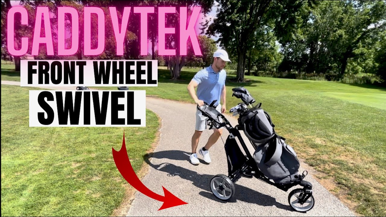 Обзор поворотного колеса CaddyTek V8 — самая продаваемая тележка для гольфа