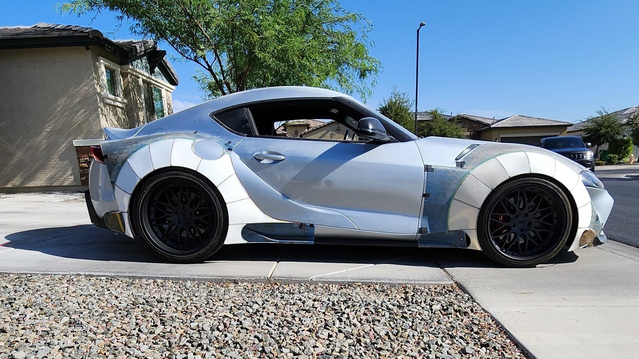 Toyota Supra - How to Make a Moldless Fiberglass Body Kit from Scratch!