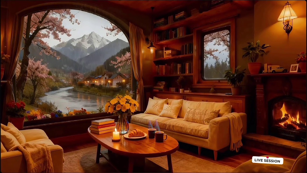 Cozy Rainy Coffee Jazz ☕ Soft Jazz Instrumental for Relaxation and Study