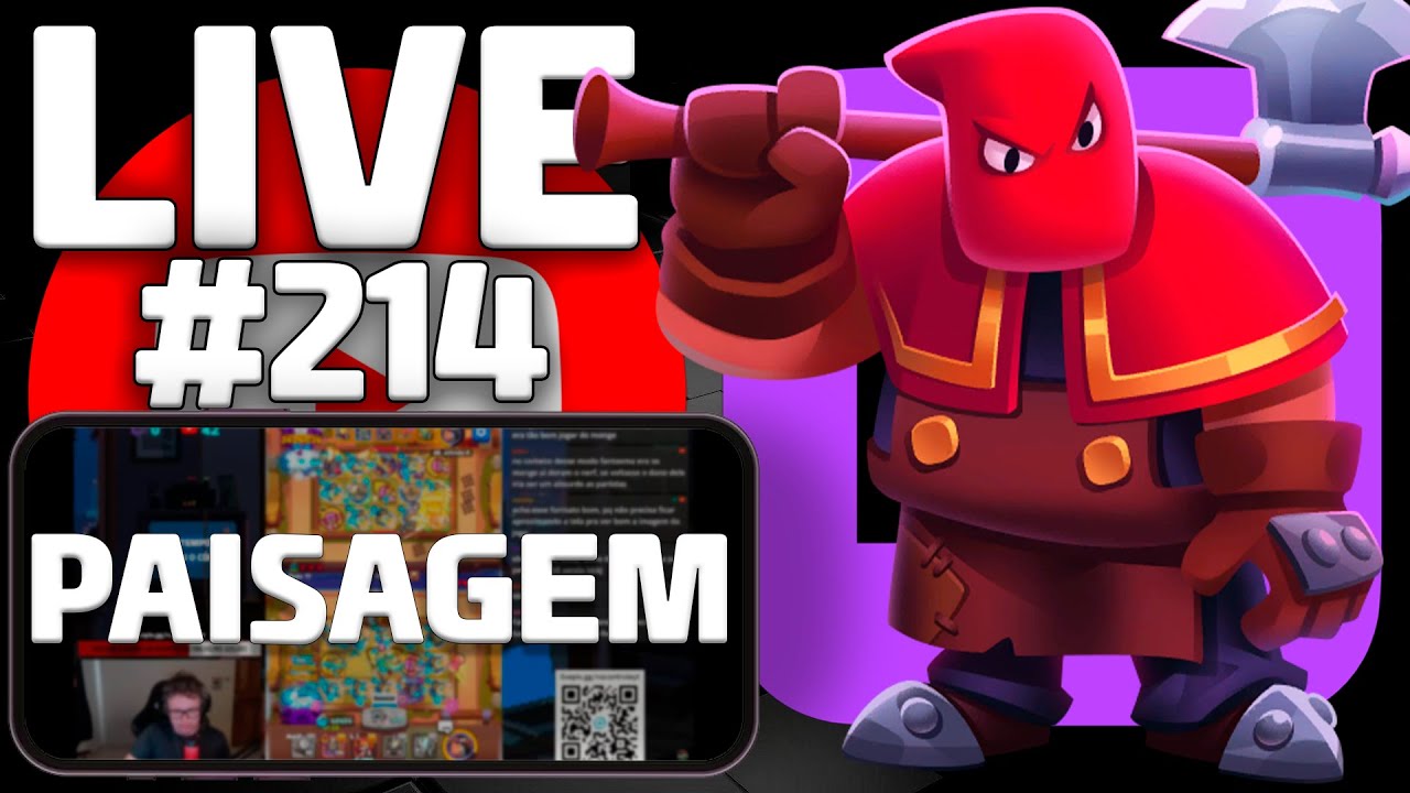 BORA PRA LIVE!!! (PAISAGEM) | Rush Royale | Gameplay português PT-BR
