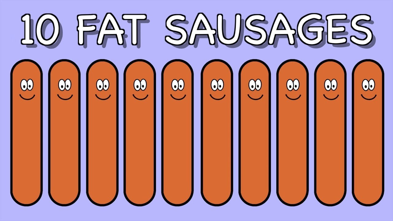 Ten Fat Sausages | COUNTING SONG | NURSERY RHYME | @rainbowrabbitsongs | #rainbowrabbitsongs