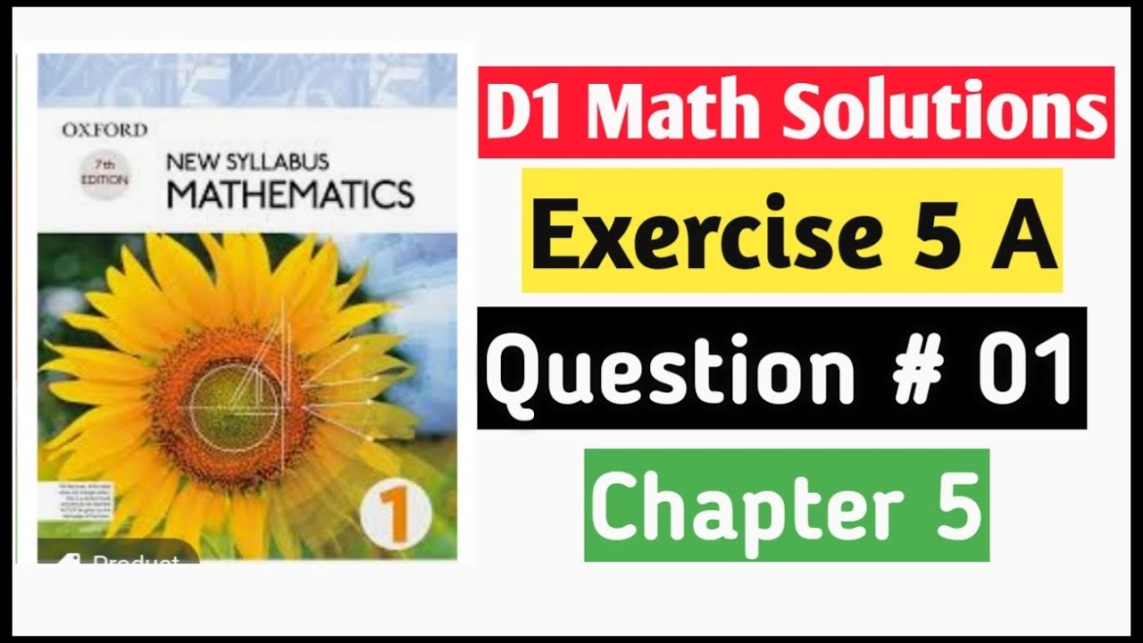 Exercise 5a Question no 1 D1 Math Oxford New Syllabus Book 1 | Chapter 5  | Linear Eq & Inequalities