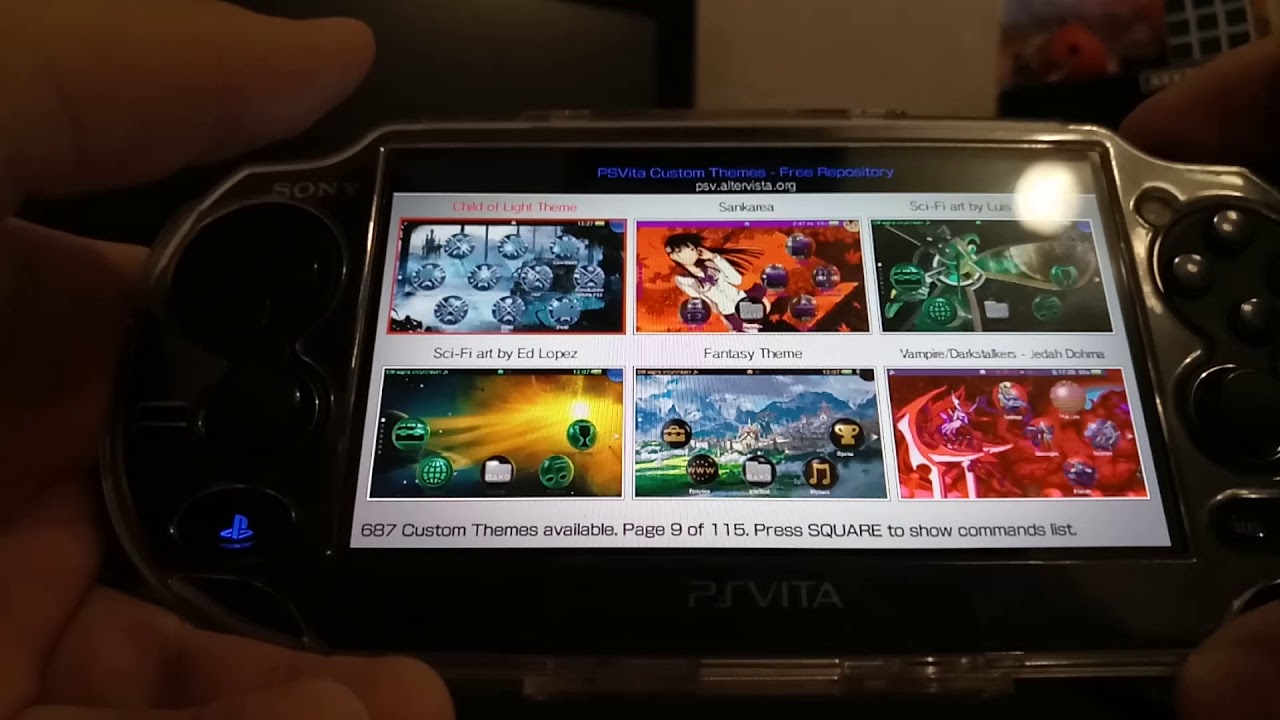 Как очень просто установить тема на ps vita