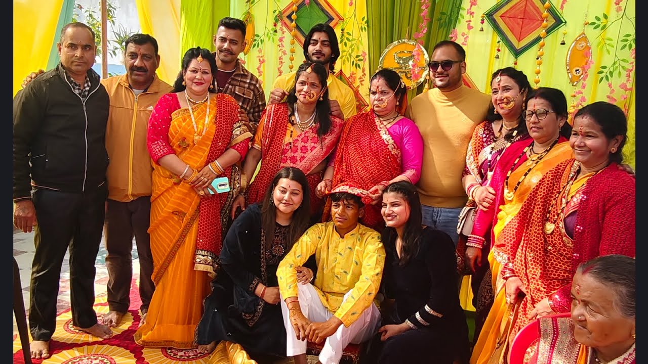 🤗भतीजे के जनेऊ में हल्दी और स्वाल पथाई🥰||kumauni reeti riwaj ||special day 🙌