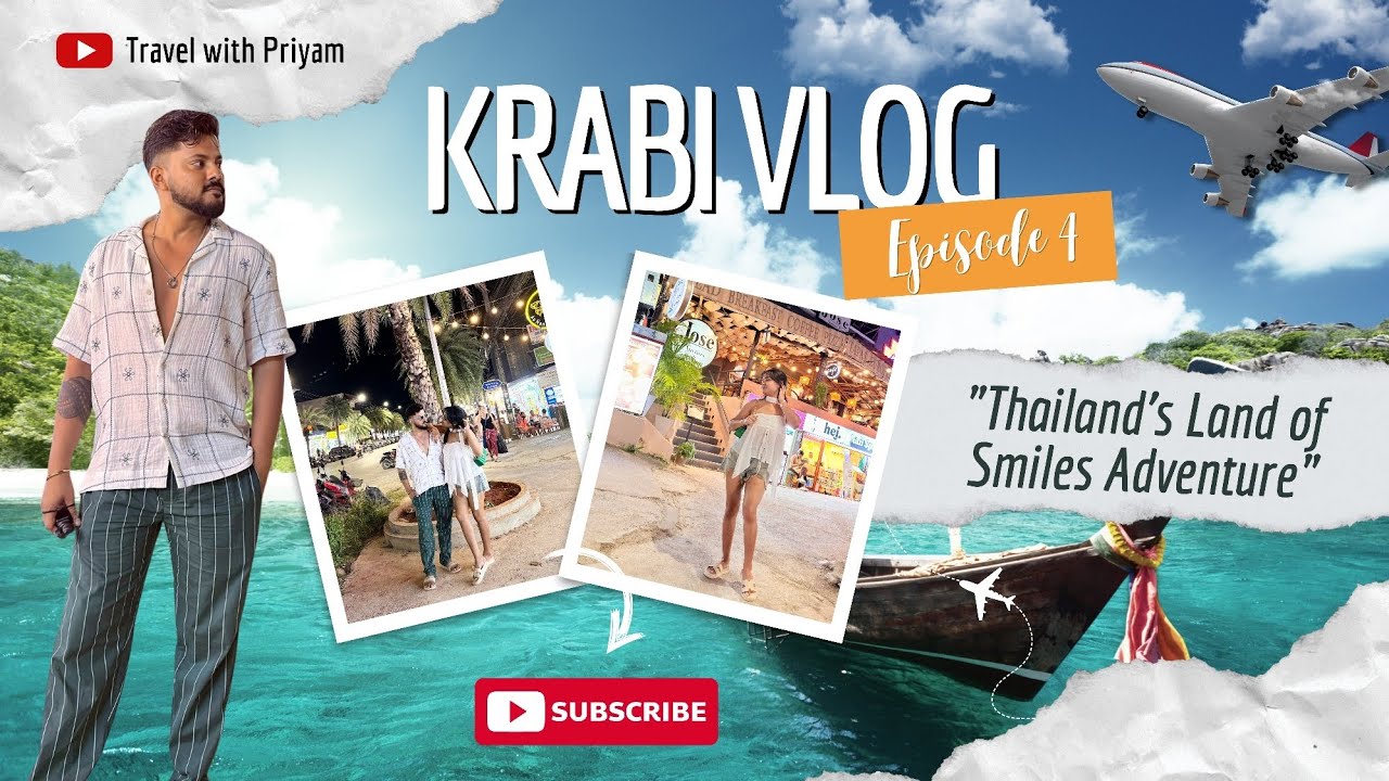 Krabi Day 4 Travel Vlog | Road Trip from Phuket to Krabi | Ao Nang Beach Tour 