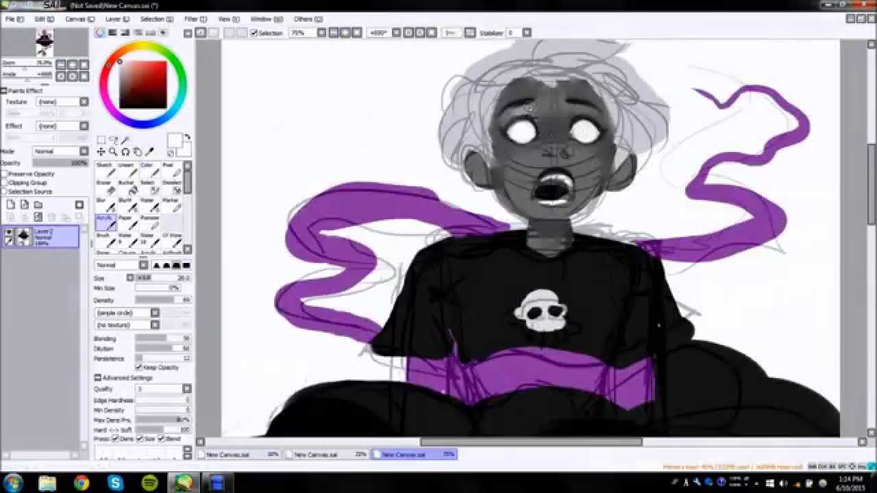 Speedpaint: [The Magician and The Hanged Man]