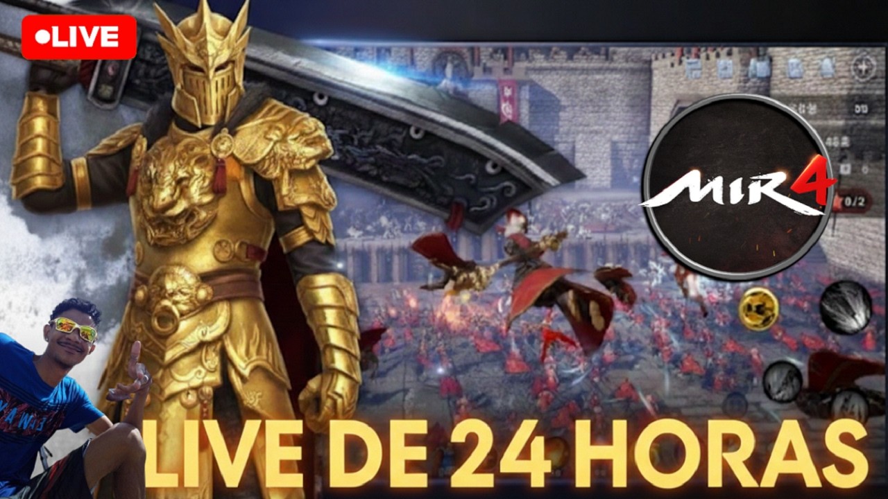 🎥[SA33] MIR4  (LIVE DE 24 HORAS)  GUERREIRO 200K   #nft #wemade #mir4 #draco