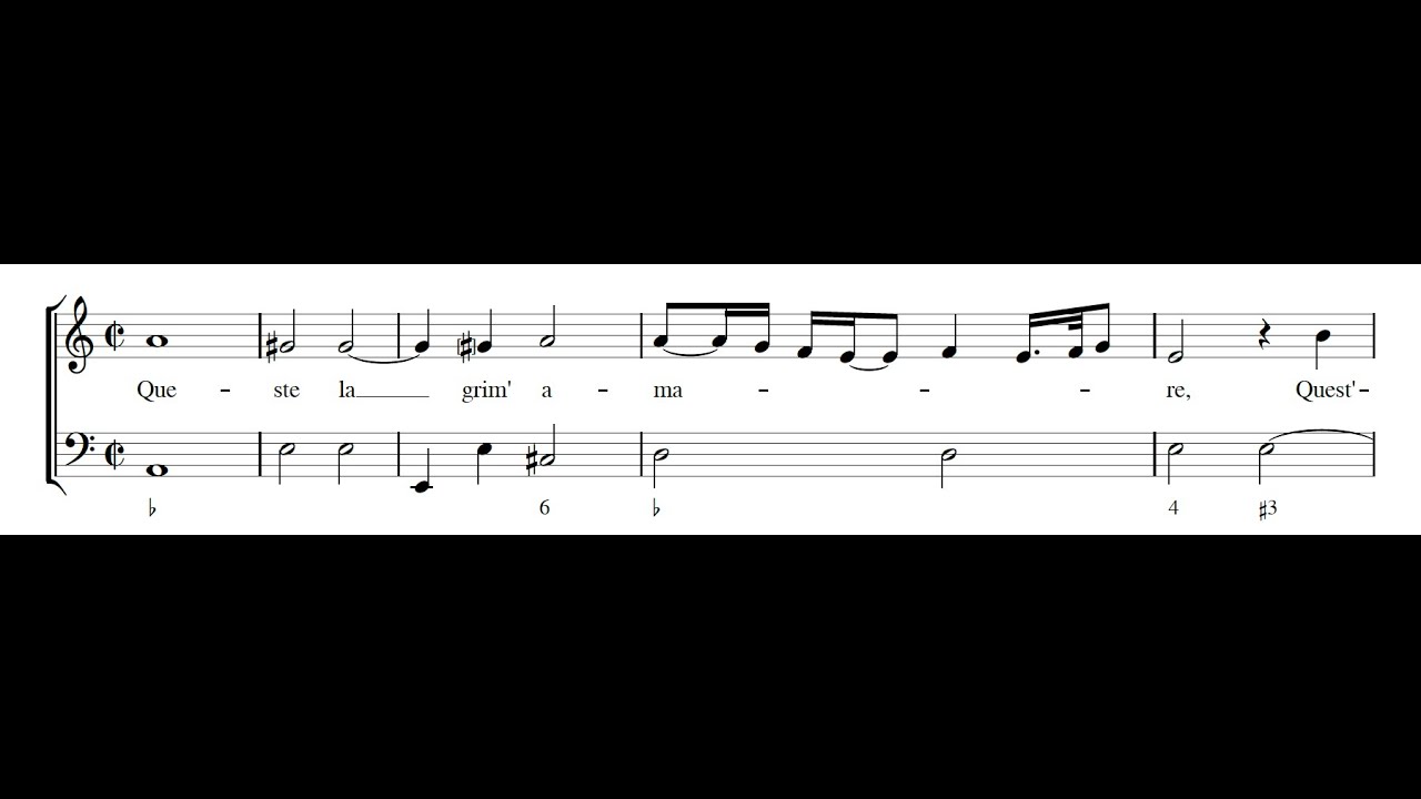 GIULIO CACCINI: Queste lagrim'amare PDF SCORE