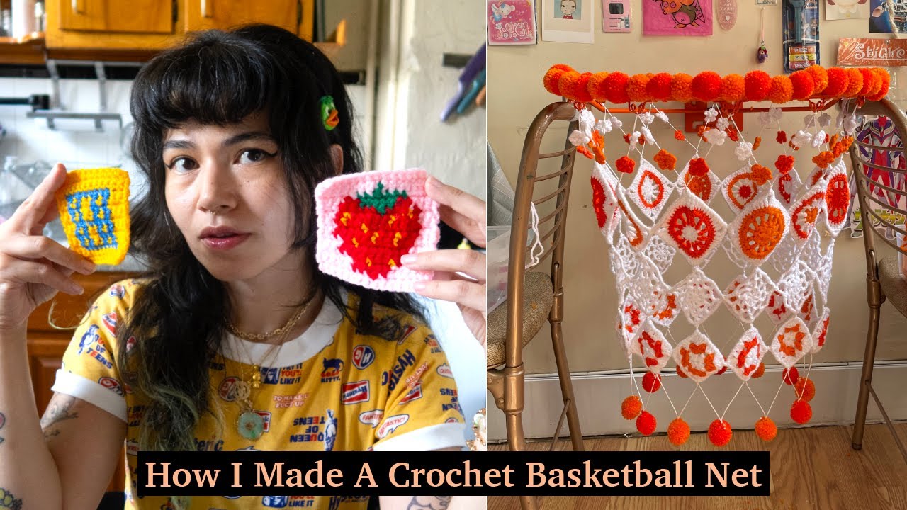How I Made A Crochet Basketball Net