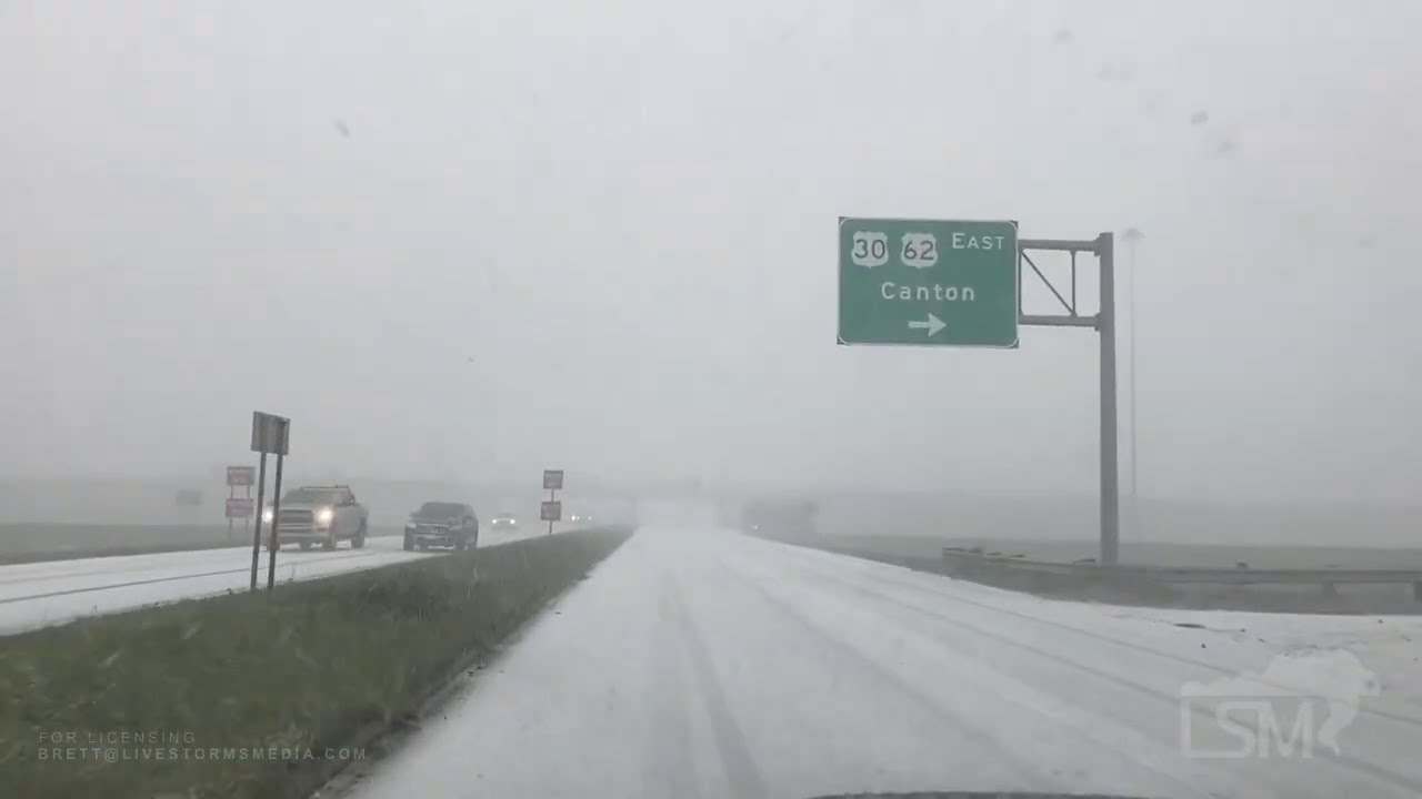 11-17-2020 Massillon, OH - Heavy Snow Squall