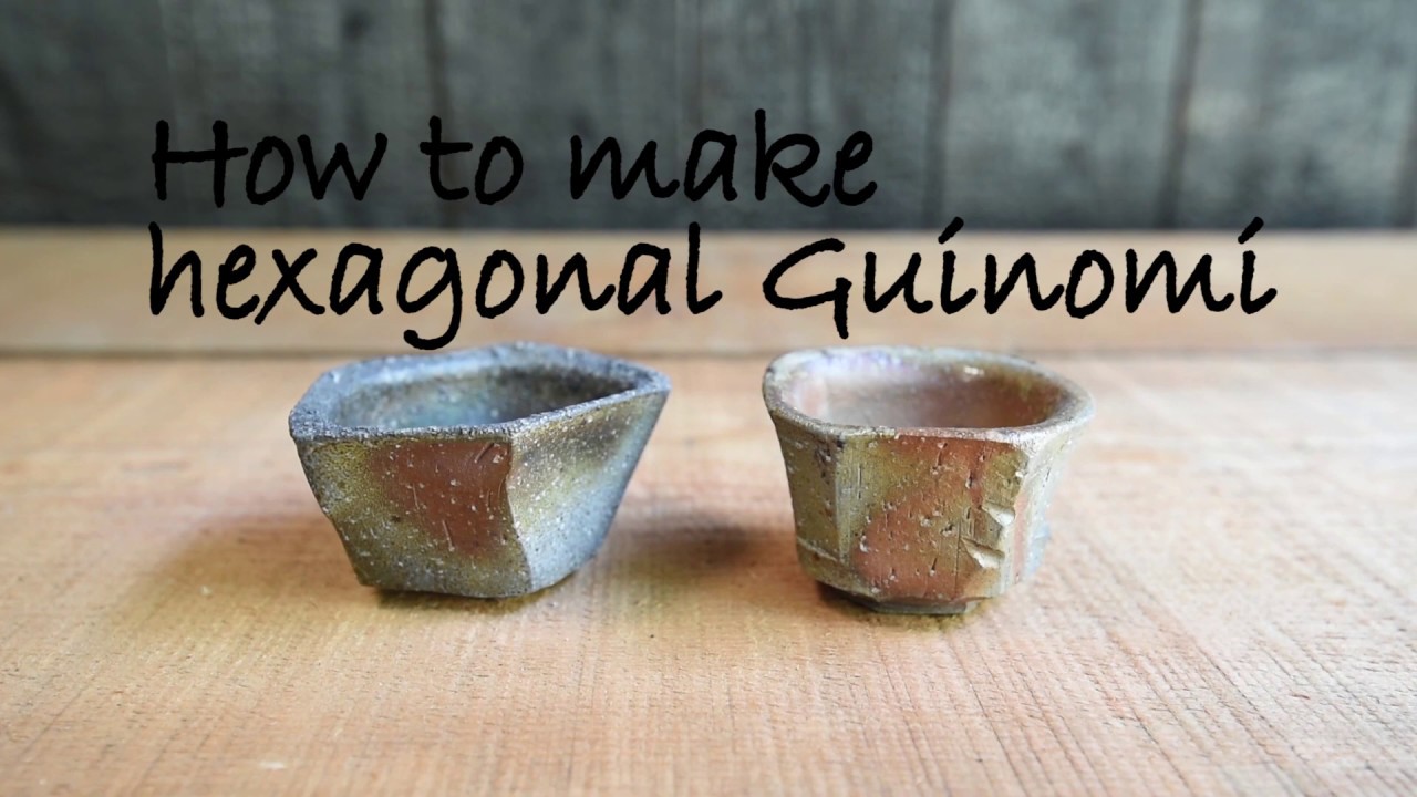 How to make　Polygon Guinomi　/多角ぐい呑みの作り方　鷲羽窯　字幕あり