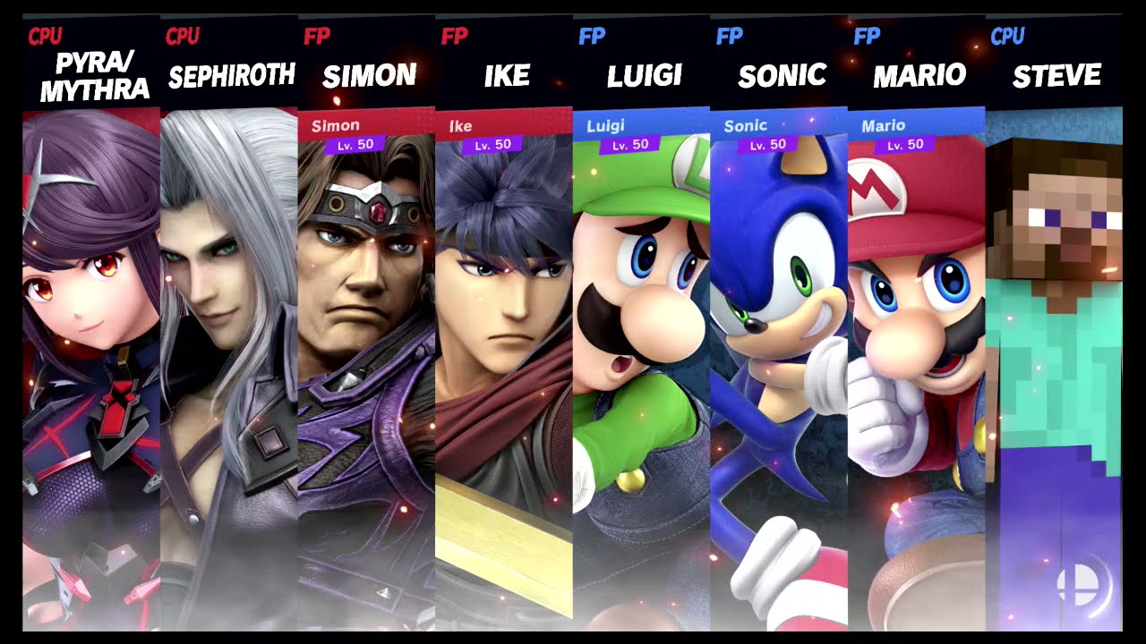 Super Smash Bros Ultimate Amiibo Fights  – Pyra & Mythra #294 Team Stamina Battle