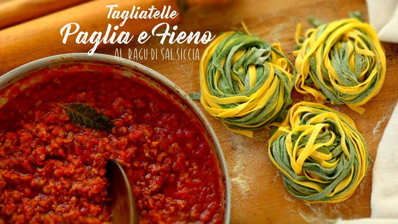 Tallarines Mixtos con Ragú a la Toscana / Tagliatelle Paglia e Fieno