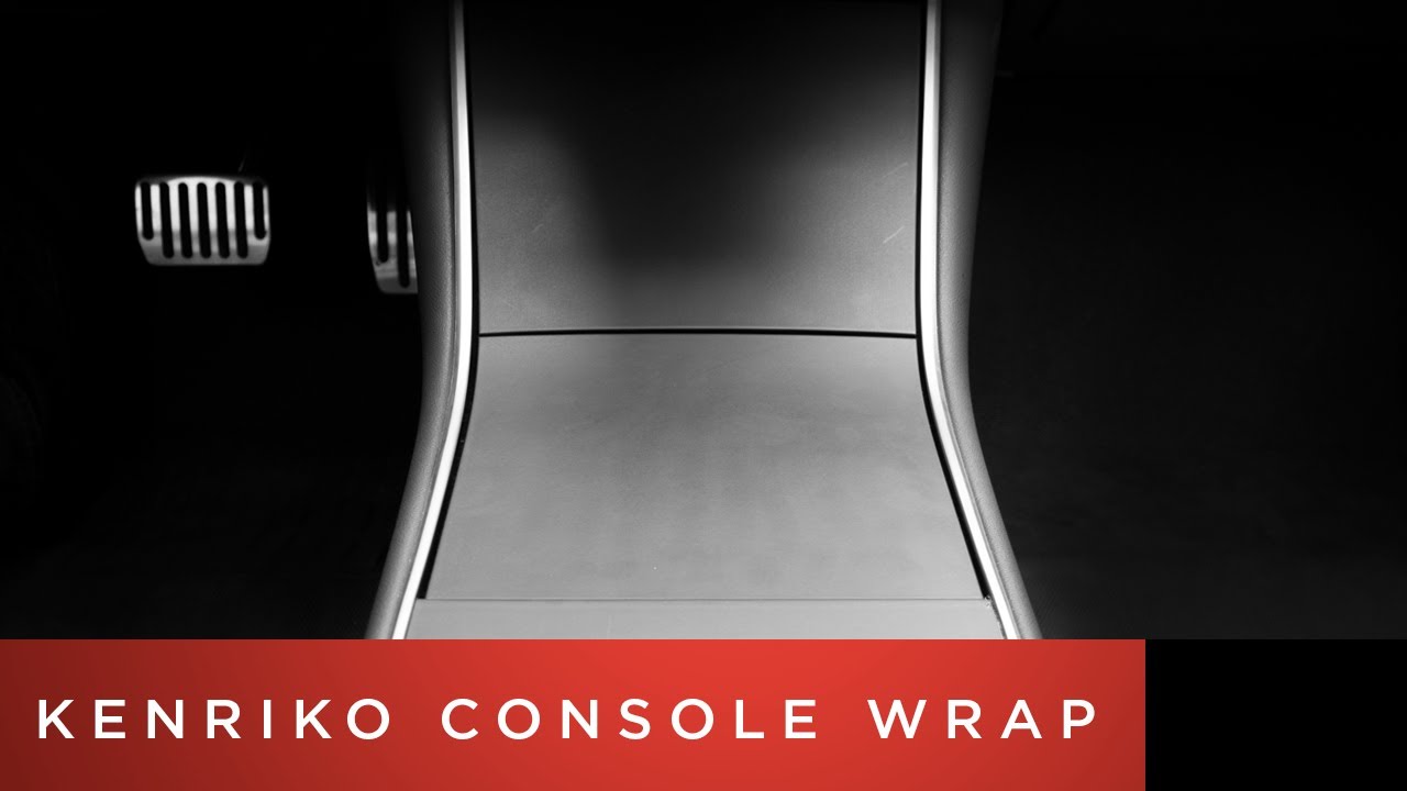 Tesla Model 3 Installation Video | Kenriko Center Console Matte Black Wrap Installation