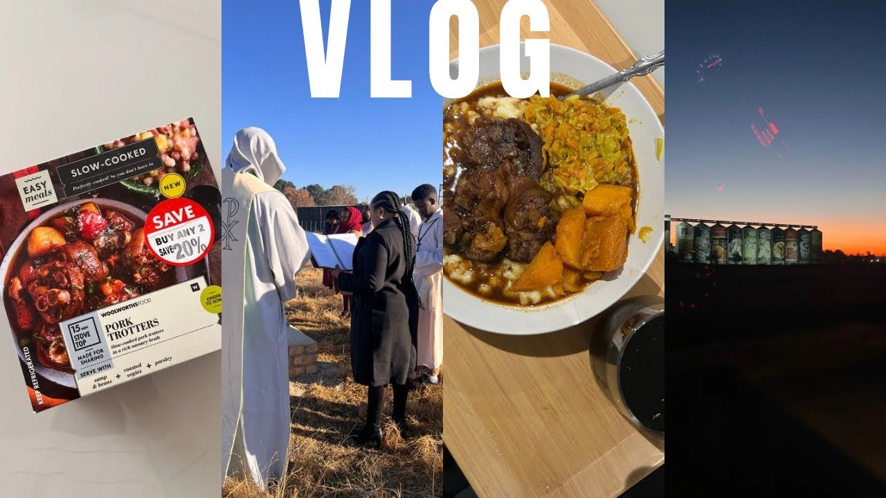 VLOG: COOKING - TRYING PORK TROTTERS FROM WOOLIES & TRAVELLING TO FREE STATE FOR TOMBSTONE UNVEILING