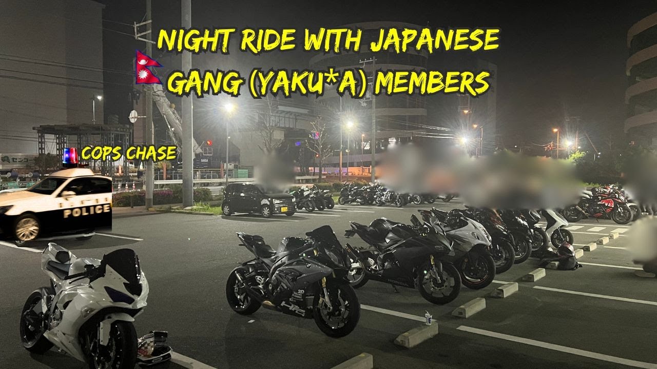 SUPER BIKES NIGHT RIDE WITH JAPANESE GANG (YAKU*A) MEMBERS#nepalimotovlogger #nepalivlogger #japan