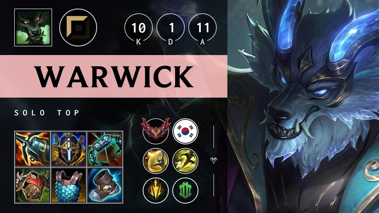 Warwick Top vs Olaf - KR Grandmaster Patch 25.20