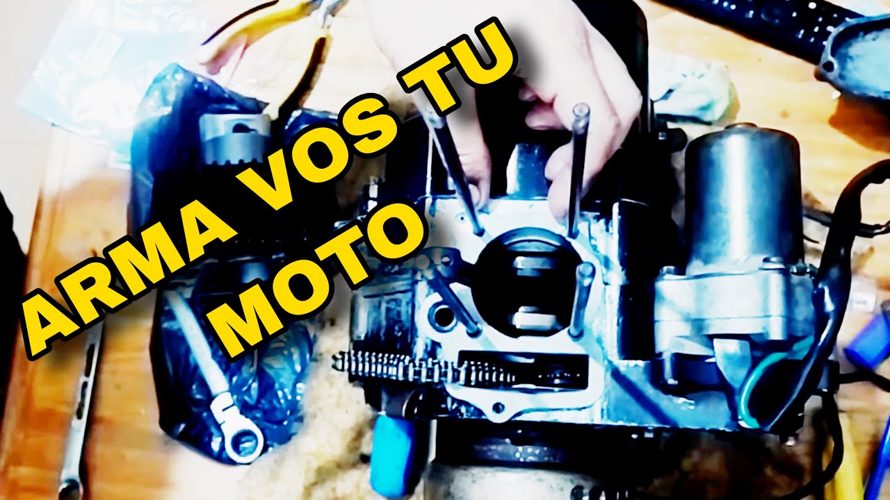 Cómo armar TAPA, CILINDRO Y PUESTA A PUNTO de moto 110 CC #mecanica #110cc