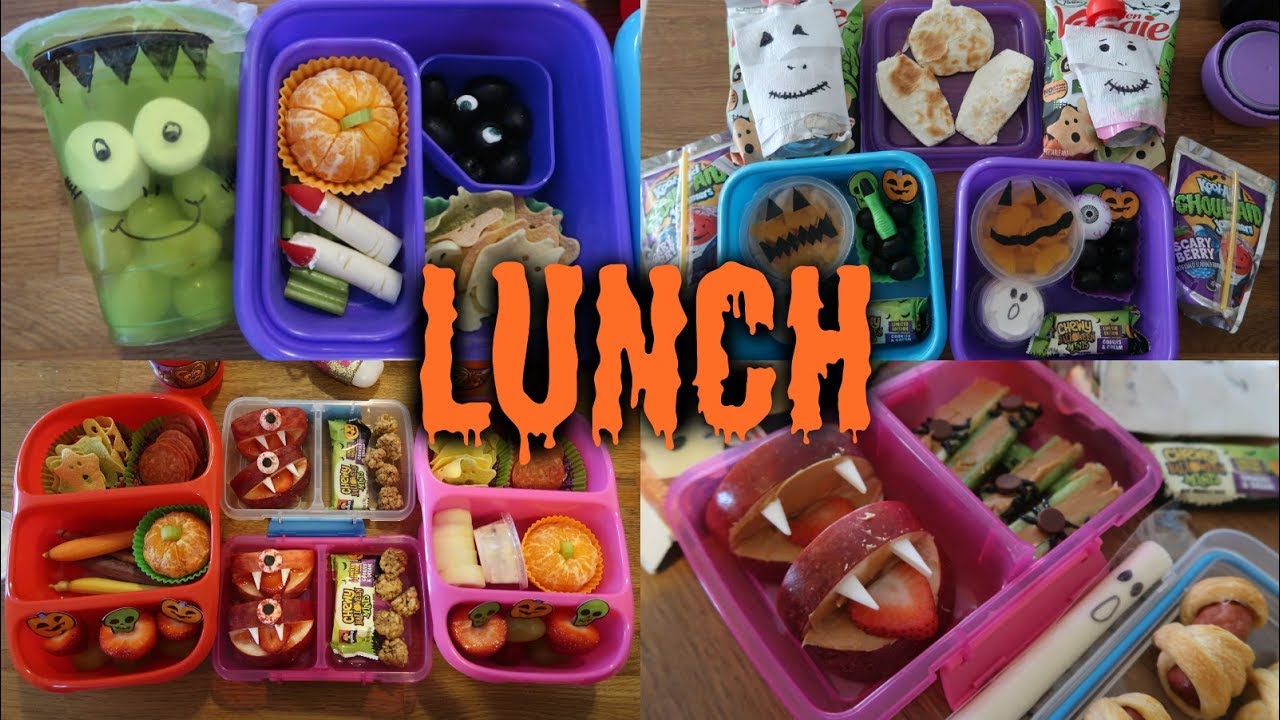 Halloween School Lunch Ideas! 🎃 - Week 10  | Sarah Rae Vlogas |
