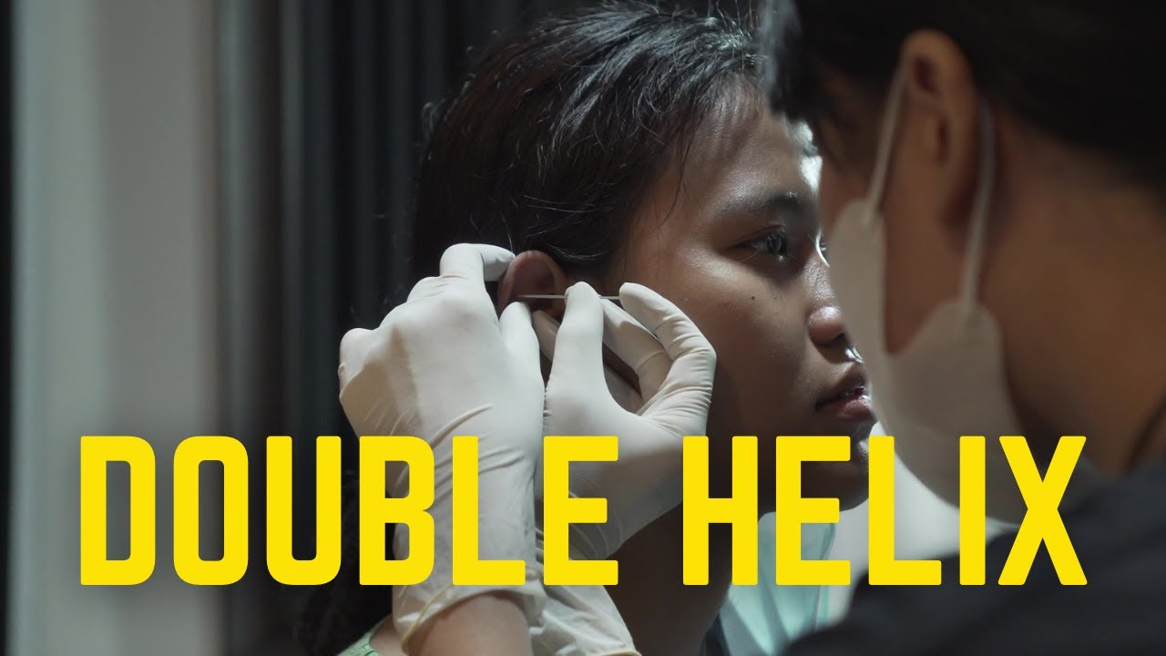 Double Helix Piercing - TINDIK TELINGA BALI