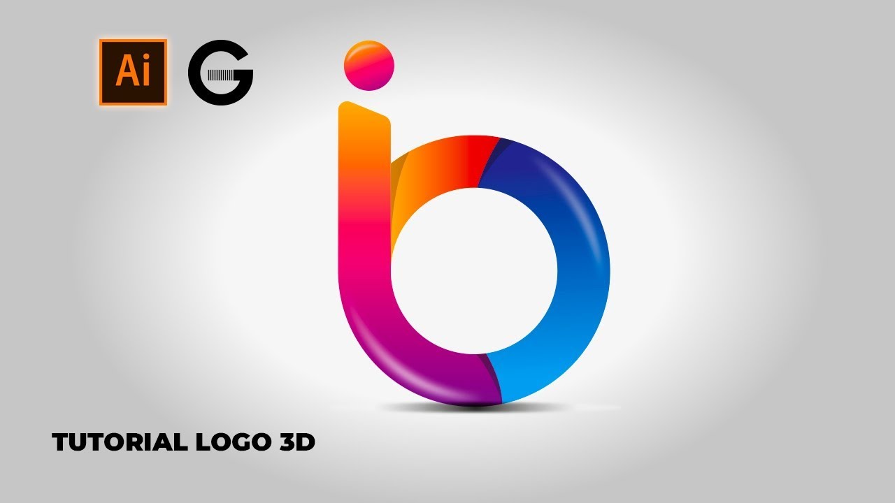 Illustrator Tutorial | Diseño Logo 3D Profesional | Professional 3D Logo design