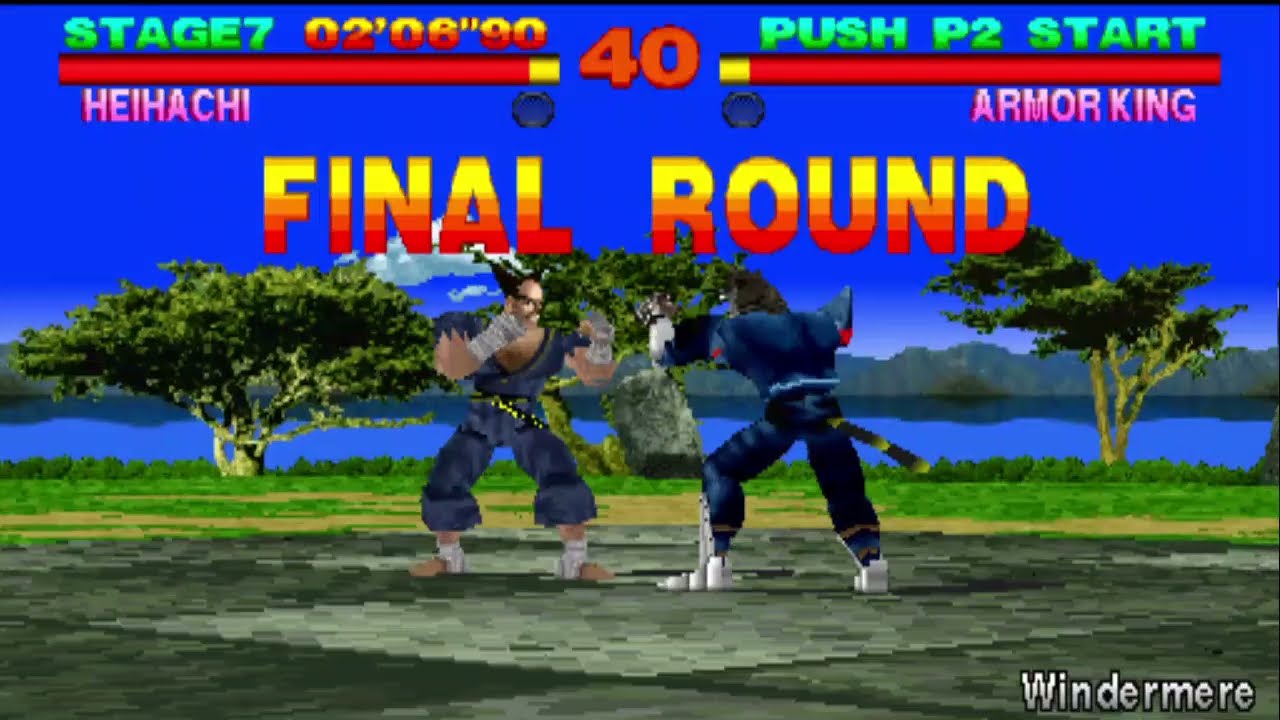 PS1 Tekken 1 heihachi gameplay