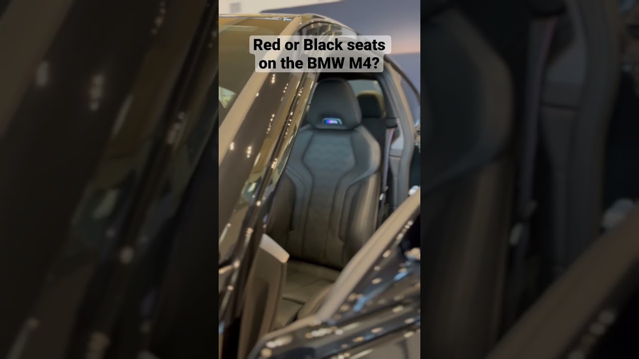 Fiona Red or Black seats on this BMW M4? #shorts #carshorts #bmwshorts #bmw #bmwm #bmwmotorsport