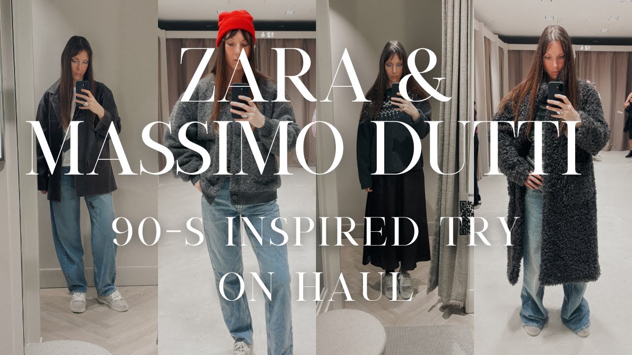 ZARA & MASSIMO DUTTI ПРИМЕРКА | В стиле 90-х | Коллекция осень-зима
