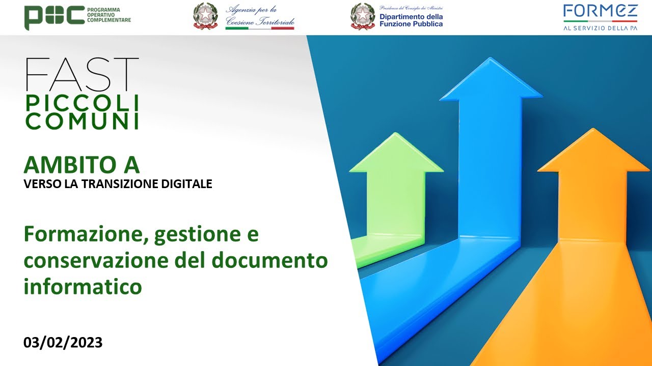 Formazione, gestione e conservazione del documento informatico (20/04/2023)