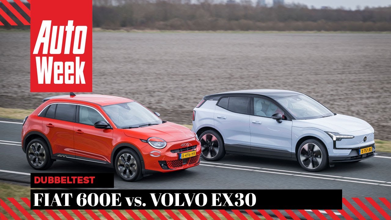Fiat 600e vs. Volvo EX30 - AutoWeek Dubbeltest