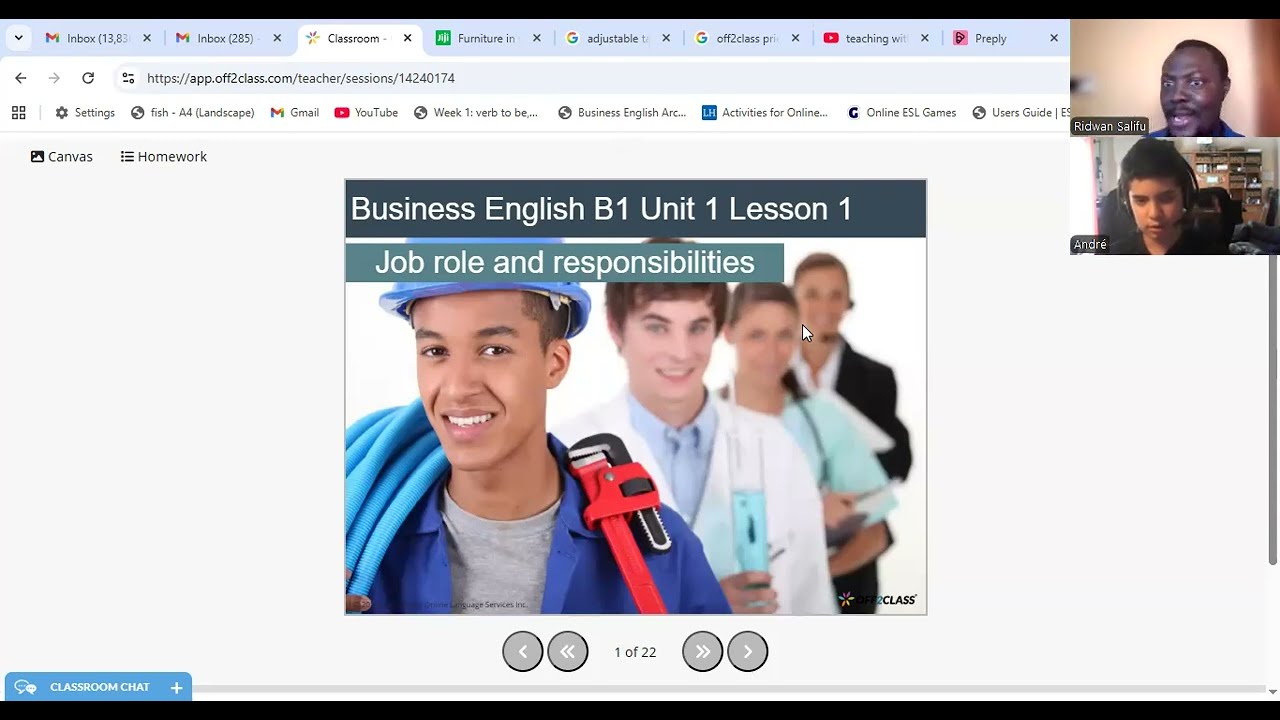 Business English with a 12 year old | Unit 1 Lesson 1 | Spain