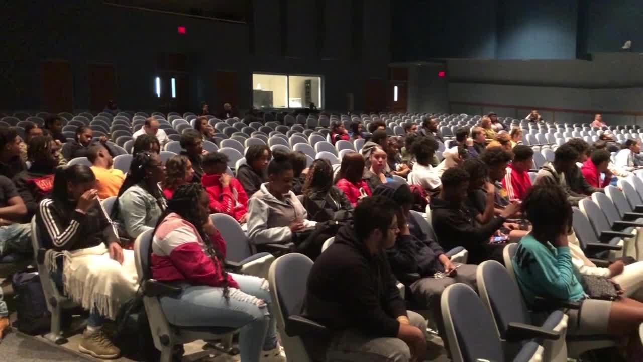 East High students hear message from man who changed the justice system