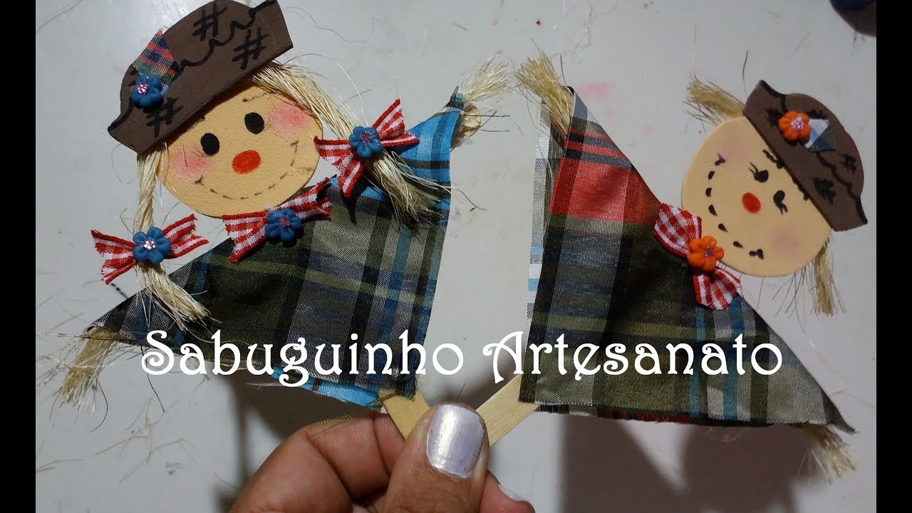 Especial de 500 Inscritos - Espantalhos para decoração junina.