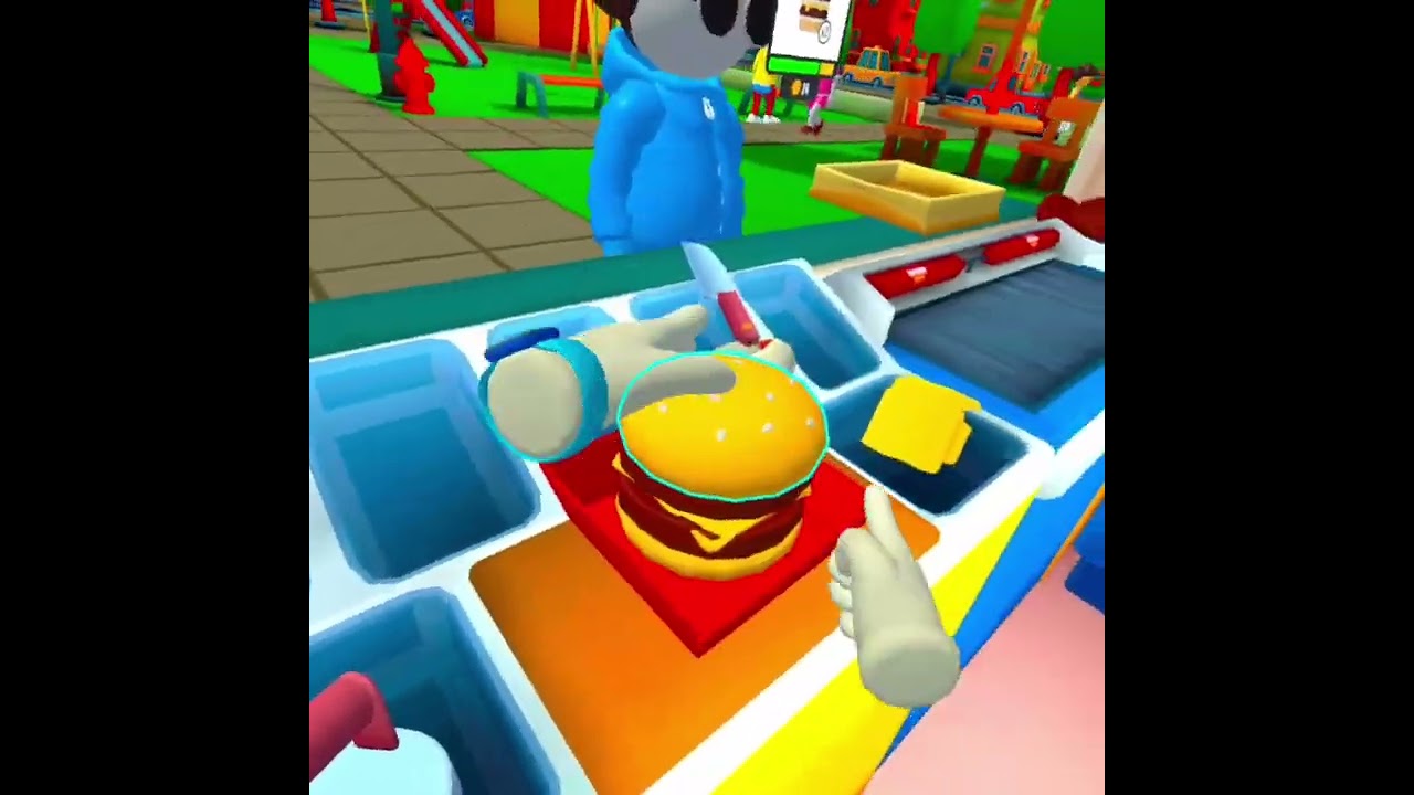 I got a job making burgers