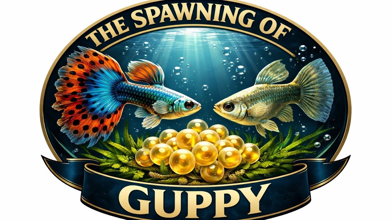 การวางไข่ของปลาหางนกยูง #aivideo #ประมง #ปลาหางนกยูง #guppy #spawning 