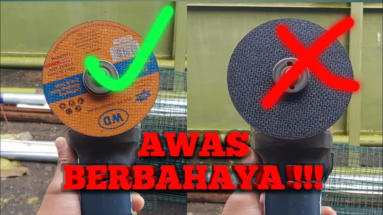 Cara Pasang Mata Pisau Gerinda Yang Benar