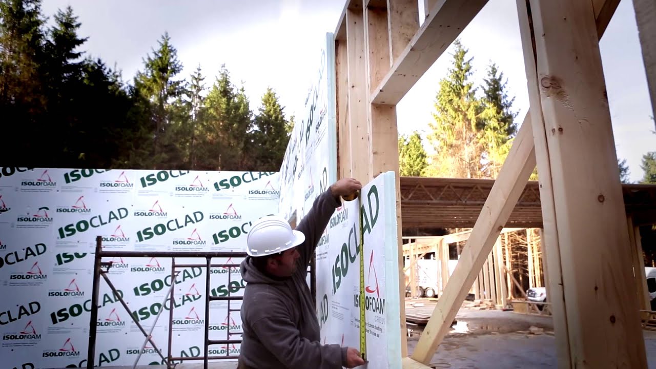 ISOCLAD - Isolation des murs extérieurs, installation sur chantier