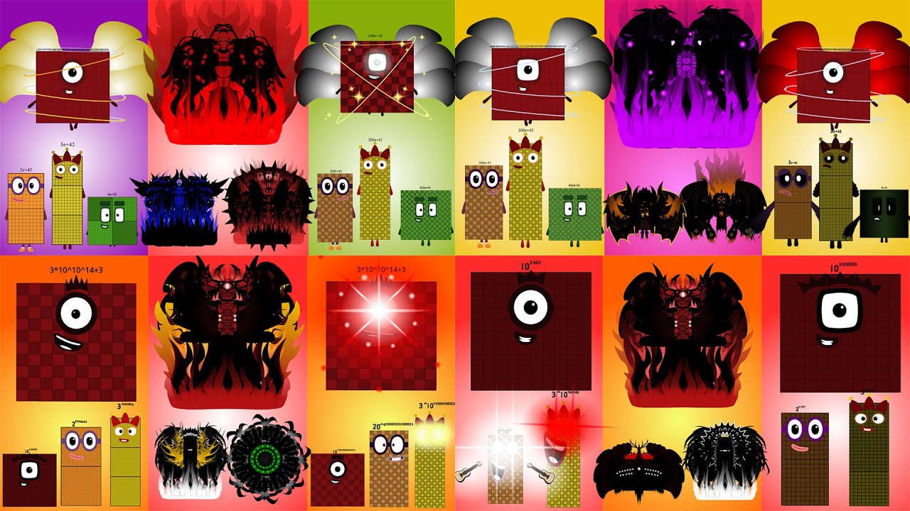 Numberblocks Band Re Take (1TD - 1DE) vs Uncannyblocks Band Different Units Full Episode 1 time 1h